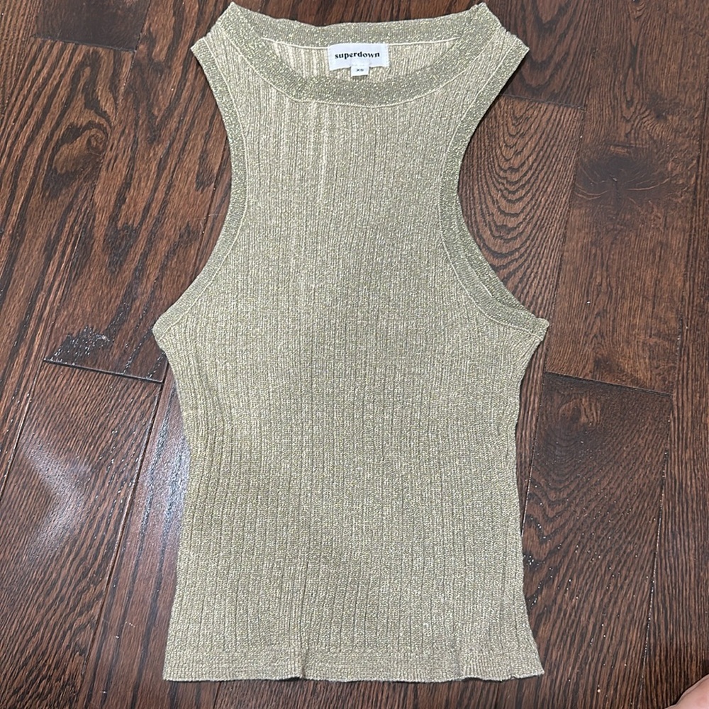 Superdown sparkle tank top